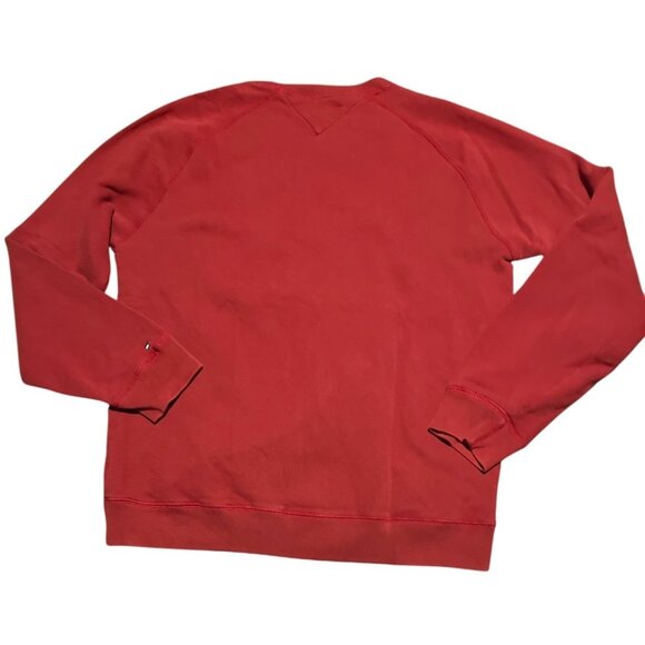 Vintage 90s Tommy Hilfiger Red Crewneck Sweatshirt "H" Logo Size XL - Picture 7 of 7